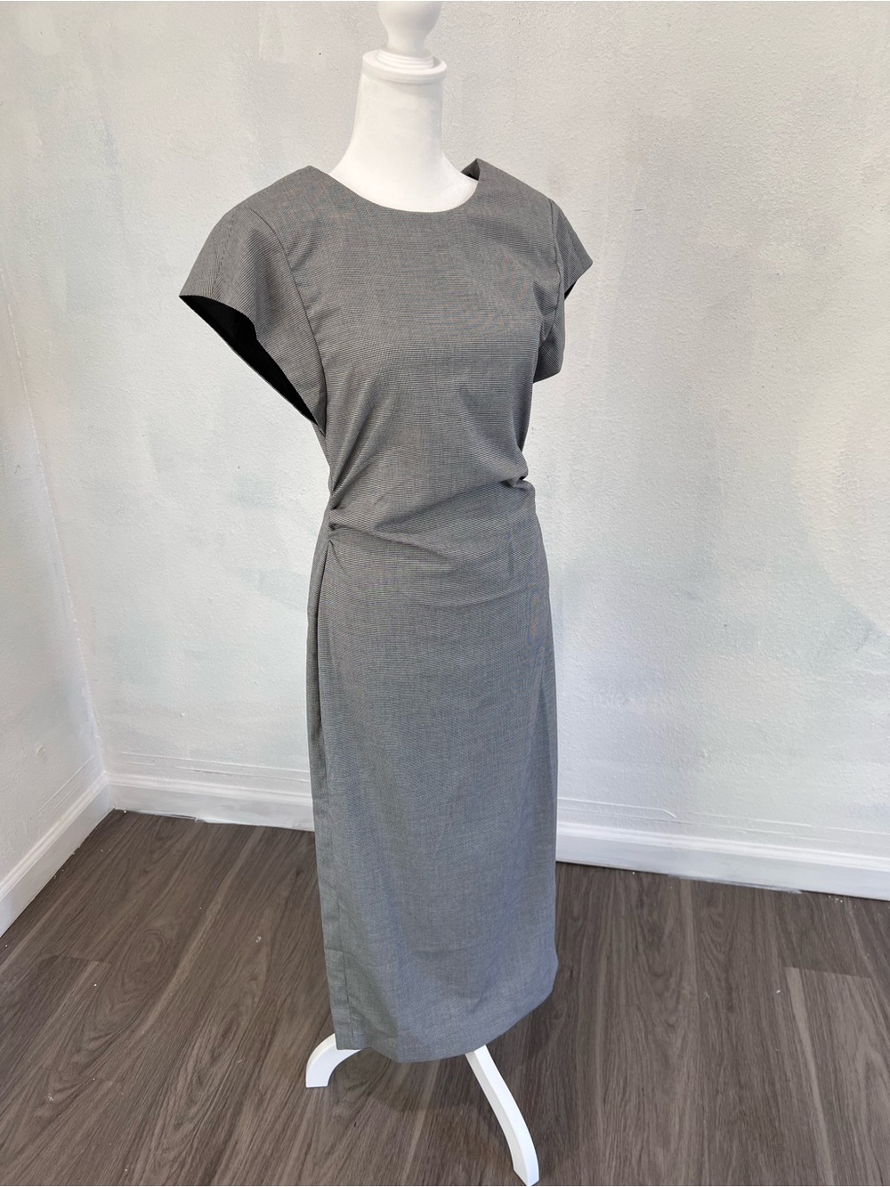 Zara Gray Midi Dress